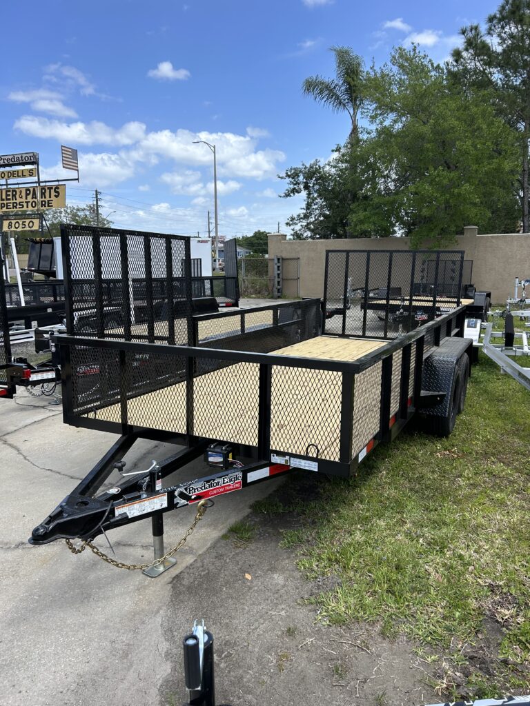 78x16 Side and Rear Ramp Utility Trailer