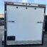 white cargo trailer back