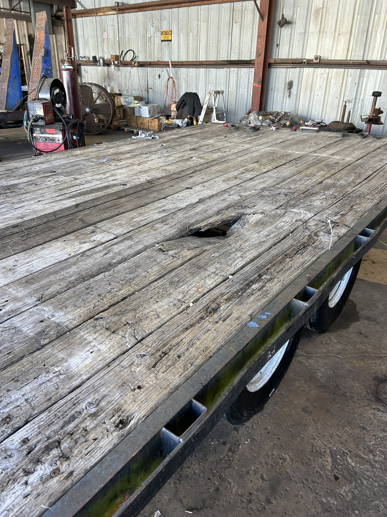 trailer wood repair car hauler